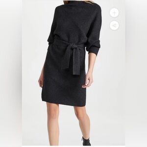 BROCHU WALKER The Leith
Belted Knit Dress In Dark
Charcoal Melange, S, EUC